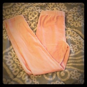 Girls light pink leggings. Good condition